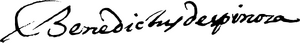 Spinoza's signature (1664).svg