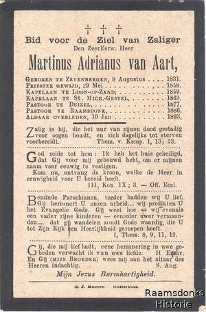 Martinus Adrianus van Aart 1831-1893