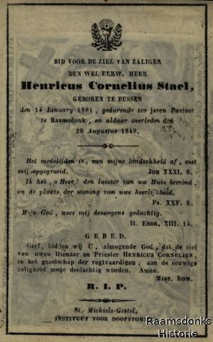 Henricus Cornelius Stael 1801-1848