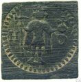 Gewicht für einen Gold Dukaten ca um 1600 es gehört zu einer alten Waage für Münzen Gewicht: 6,82Gramm