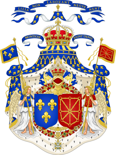 Bestand:Grand Royal Coat of Arms of France & Navarre.svg