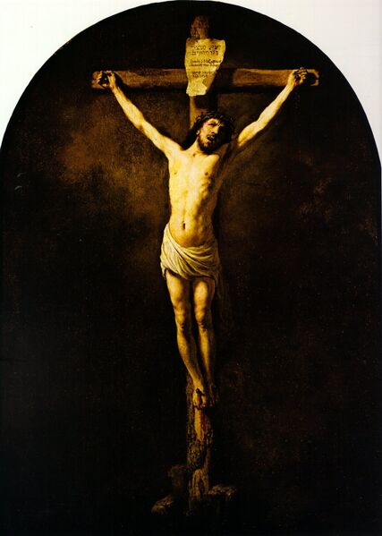 Bestand:Crucifixion by Rembrandt (1631, S.Vincent du Mas-d'Agenais).jpg