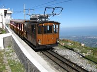 La Rhune-trein aan de top