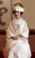 Een Japanse bruid met bruids-kimono