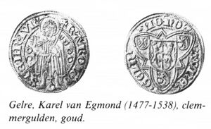 Gelre, Karel van Egmond (1477-1538) clemmergulden, goud