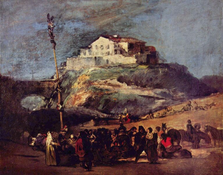 Bestand:La cucaña, Francisco de Goya.jpg