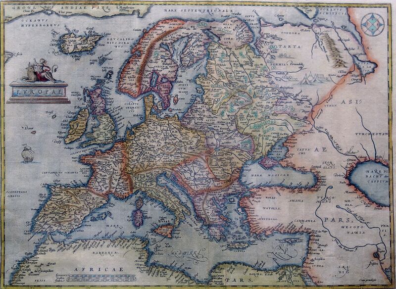 Bestand:Abraham Ortelius Map of Europe.jpg