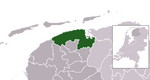 Location of Noardeast-Fryslân