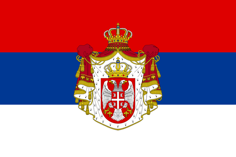 Bestand:Flag of Serbia (1882–1918).svg