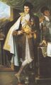 Graaf Dumonceau draagt op dit portret de keten van de Orde van de Unie en het grootlint van de Huisorde van de Trouw van Baden.