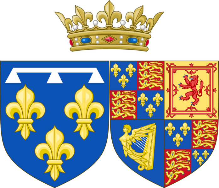 Bestand:Armoiries Henriette d'Angleterre.svg