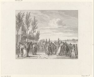 Vertrek van de Gardes d'Honneur van Amsterdam, 1813, RP-P-OB-87.038.jpg