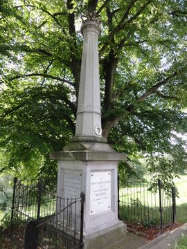 Watersnoodmonument bij "De Klef" voor de dijkdoorbraak in februari 1861