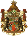 Negentiende-eeuwse wapenschild van de hertog van Anhalt