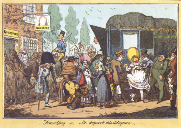 Diligence (koets / postkoets) Raamsdonk circa 1820