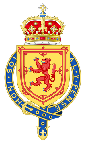 Coat of Arm of King of Scotland as Knight of Garter.svg