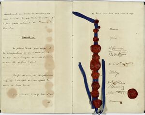 Het Verdrag van Londen, met handtekeningen