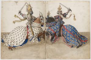 René d'Anjou Livre des tournois France Provence XVe siècle Barthélemy d'Eyck.jpg