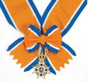 Onderscheiding Ridder Grootkruis in de Orde van Oranje-Nassau.