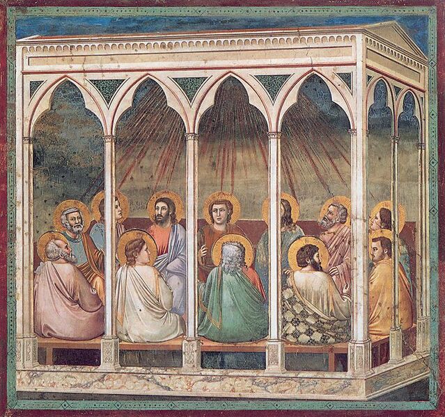 Bestand:Pentecoste Giotto Padua.jpg