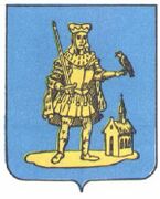 Sint-Bavo in het wapenschild van Wilrijk (Antwerpen)