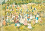 May Day at Central Park, Maurice Prendergast, 1901