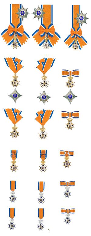 Orde van Oranje-Nassau in 2012 Model- en damesversierselen.jpg