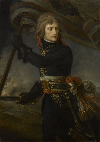 Bestand:1801 Antoine-Jean Gros - Bonaparte on the Bridge at Arcole.jpg