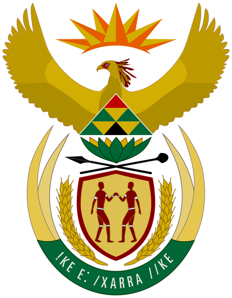Bestand:Coat of arms of South Africa (heraldic).svg