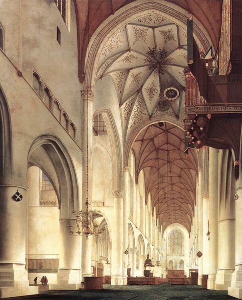 Bestand:Pieter Janszoon Saenredam Interior of the Church of St Bavo in Haarlem.jpg