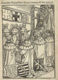De keurvorsten kronen Karel V tot Rooms koning in Aken op 23 oktober 1520