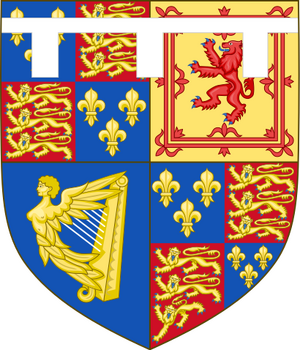 Arms of the Stuart Princes of Wales (1610-1688).svg