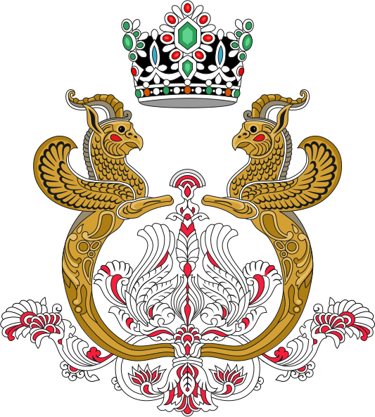 Bestand:Imperial Arms of the Shahbanou of Iran.svg