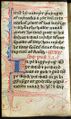 Fleuronnée initiaal; penwerk; Engels handschrift, laat-14e eeuw.