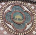 Rondleiding door de Sint Bavokerk: Wandschilderingen van de vier elementen: Aarde (middenschip)