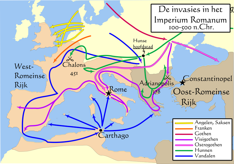 Bestand:Invasions of the Roman Empire Dutch.svg