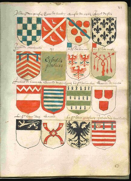Bestand:Page 35 from a copy of Wapenboek Beyeren (armorial) from ca. 1600.jpg