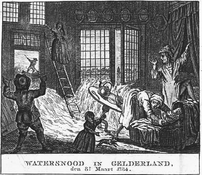 Rampspoed in Gelderland, een gravure van Jan Evert Grave uit 1784.